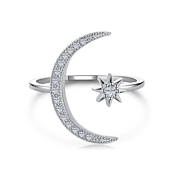<ORIELL>Eternity Moon & Star Ring
