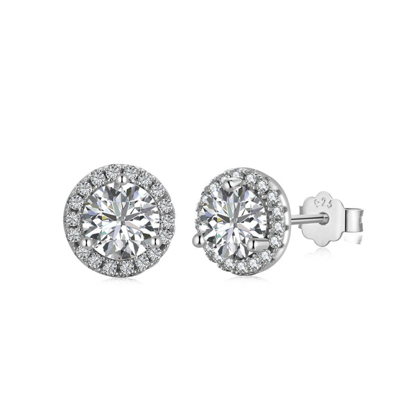 <ORIELL>Classic Princess Round Shape Earrings