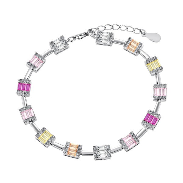 <ORIELL>Dainty Charming Emerald Cut Daily Bracelet