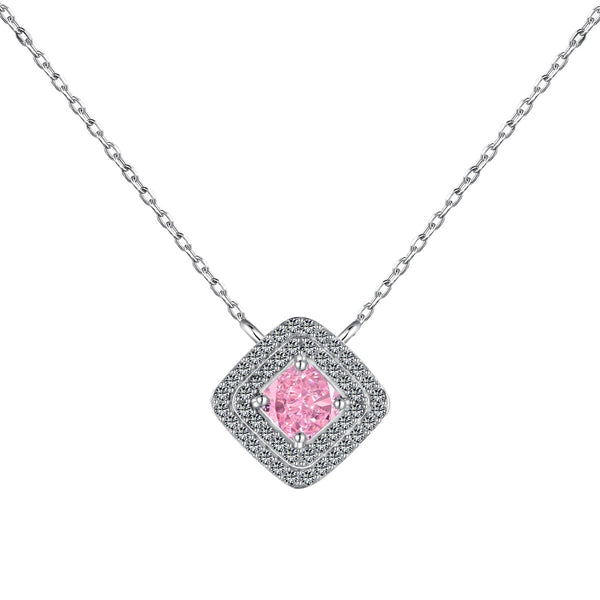 <ORIELL>Sparkling Asscher Cut Necklace
