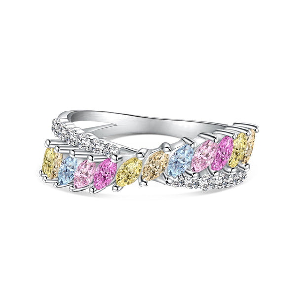 <ORIELL>Unique Colorful Marquise Cut Daily Ring